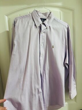Polo by Ralph Lauren Lavender Button-Down Oxford Shirt - Men's